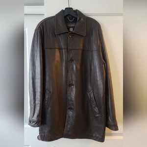 Banana Repulic RARE Brown Leather Coat